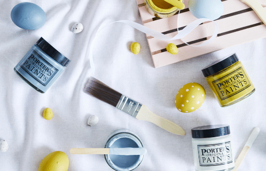 poster paints flat lay photo