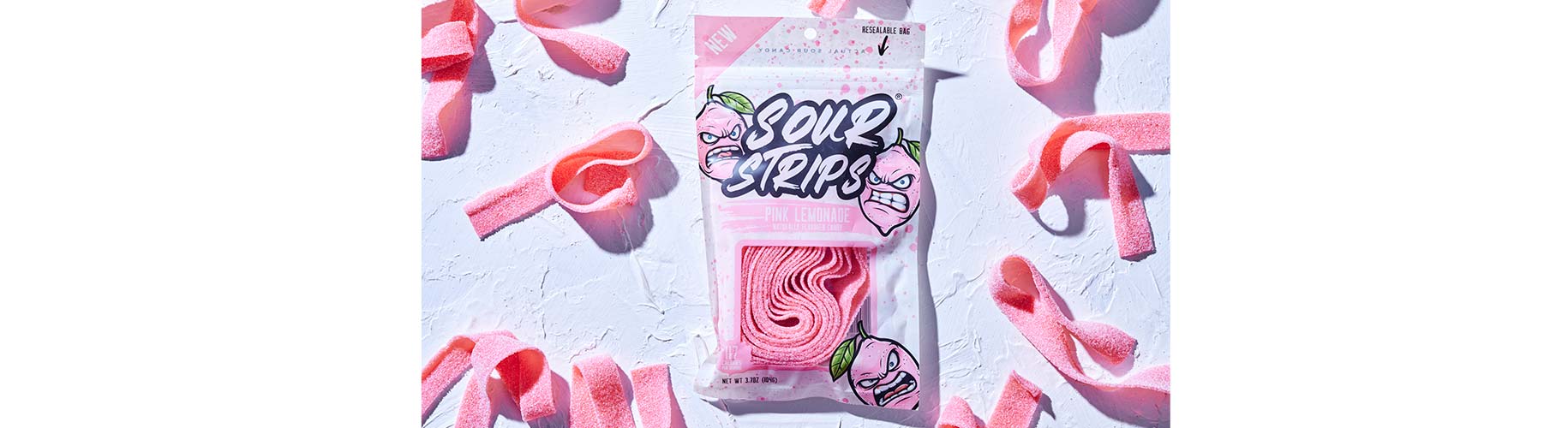 Sour Strips Pink Lemonade